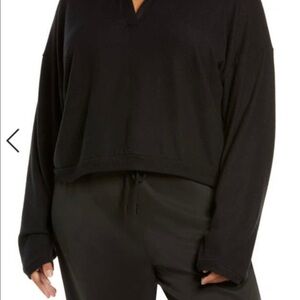 Treasure and Bond collared sweatshirt in Black